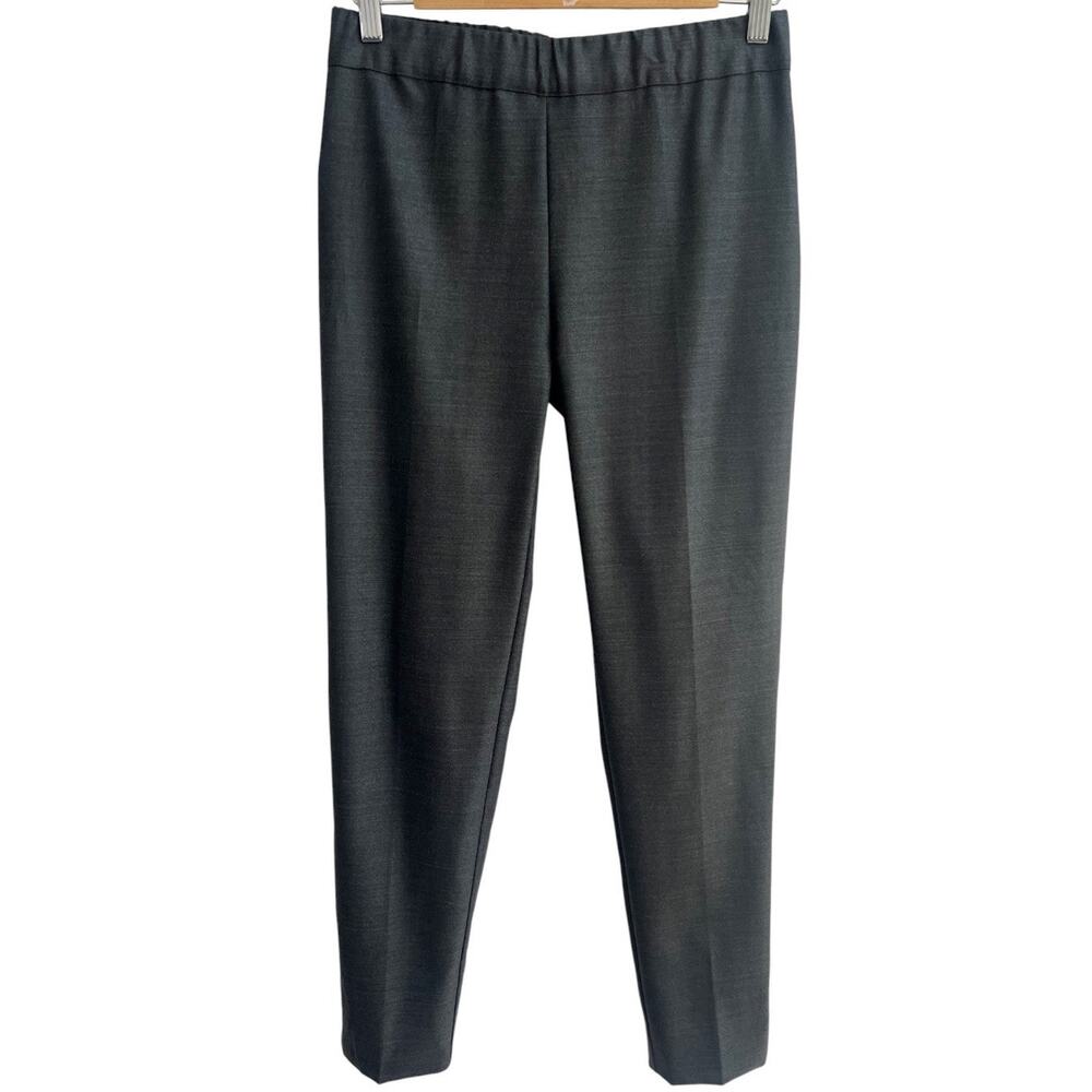 D. Exterior Italy Sz 42 US 6 Wool Blend Pull-On Tapered Pants Elastic Waist